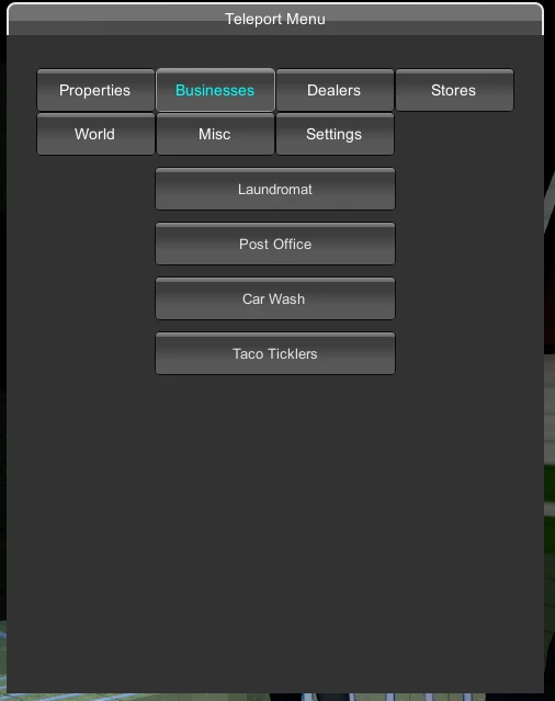 Teleport Menu