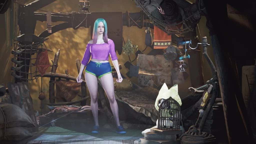 Dolphin shorts and casual top