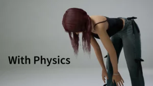 Mid-Part Hairstyle Physics6 Mid Part Hairstyle Physics6