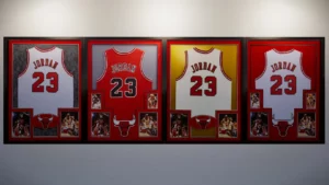 NBA and MLB Signed Jerseys Framed Display3