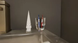 Toothbrush and Glass2 Toothbrush and Glass2