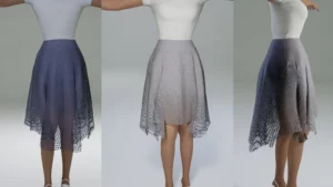 Flowy Physics Skirt3 Flowy Physics Skirt3